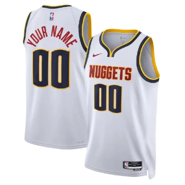 Denver Nuggets Košarkaški dres Association Edition Swingman Prilagođeno Bijela