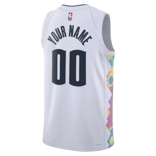 Denver Nuggets Košarkaški dres City Edition 2024/25 Swingman Prilagođeno Bijela