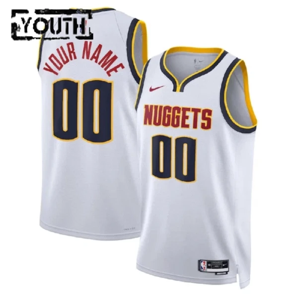 Denver Nuggets Košarkaški dres Djeca Association Edition Swingman Prilagođeno Bijela