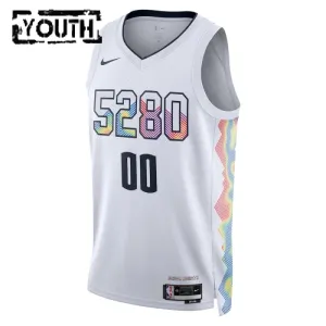 Denver Nuggets Košarkaški dres Djeca City Edition 2024/25 Swingman Prilagođeno Bijela