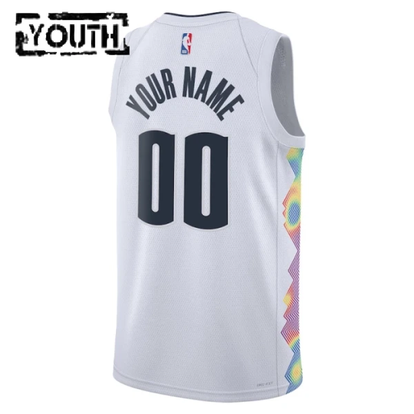 Denver Nuggets Košarkaški dres Djeca City Edition 2024/25 Swingman Prilagođeno Bijela