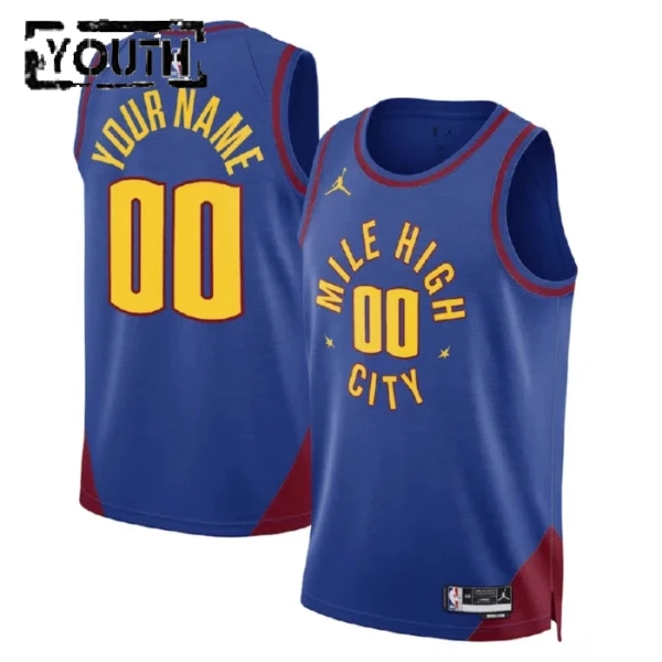 Denver Nuggets Košarkaški dres Djeca Statement Edition Swingman Prilagođeno Plava