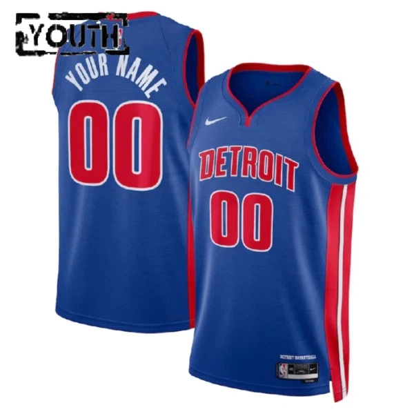Detroit Pistons Košarkaški dres Djeca Icon Edition Swingman Prilagođeno Plava