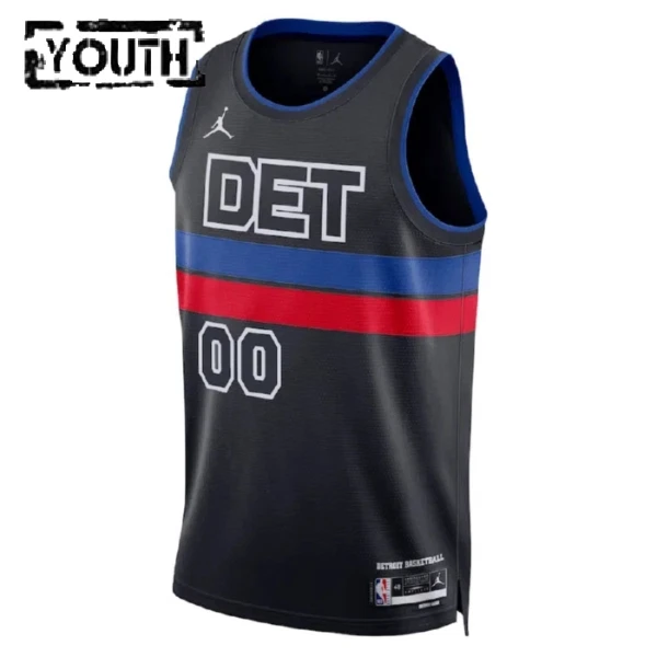 Detroit Pistons Košarkaški dres Djeca Statement Edition Swingman Prilagođeno Crna