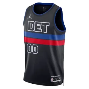 Detroit Pistons Košarkaški dres Statement Edition Swingman Prilagođeno Crna