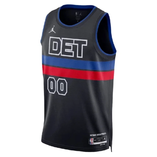 Detroit Pistons Košarkaški dres Statement Edition Swingman Prilagođeno Crna