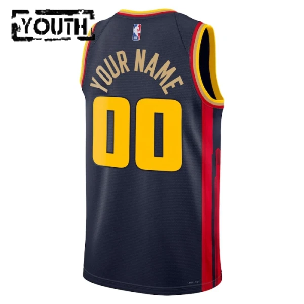 Golden State Warriors Košarkaški dres Djeca City Edition 2024/25 Swingman Prilagođeno Navy