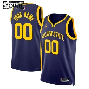 Golden State Warriors Košarkaški dres Djeca Statement Edition Swingman Prilagođeno Navy