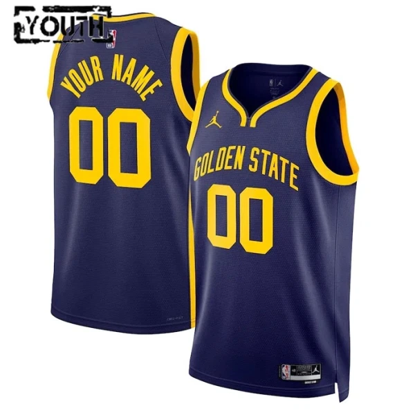 Golden State Warriors Košarkaški dres Djeca Statement Edition Swingman Prilagođeno Navy