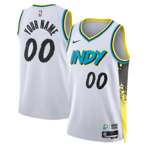 Indiana Pacers Košarkaški dres City Edition 2024/25 Swingman Prilagođeno Bijela