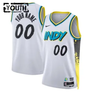 Indiana Pacers Košarkaški dres Djeca City Edition 2024/25 Swingman Prilagođeno Bijela