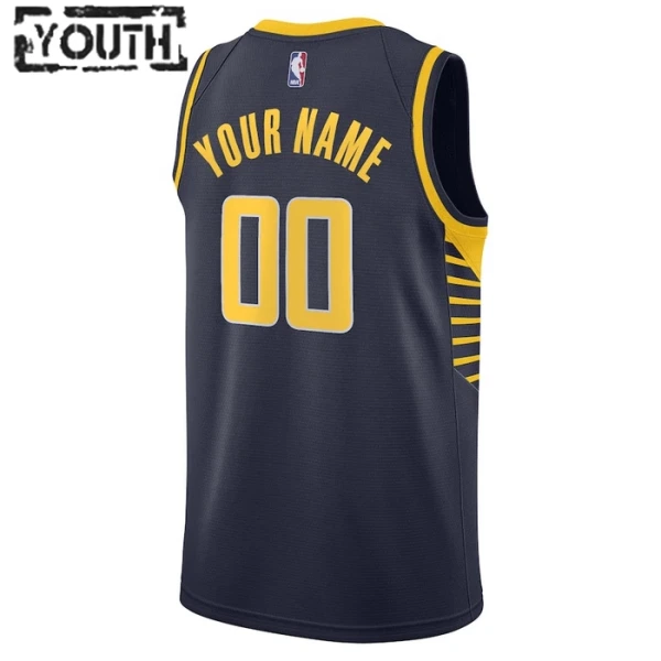 Indiana Pacers Košarkaški dres Djeca Icon Edition Swingman Prilagođeno Navy