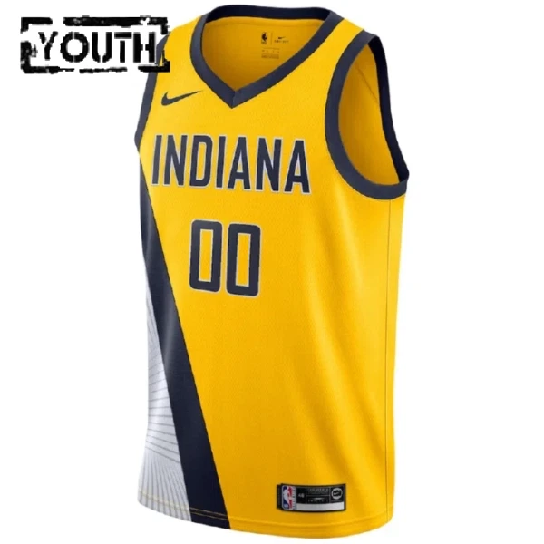 Indiana Pacers Košarkaški dres Djeca Statement Edition Swingman Prilagođeno Žuta