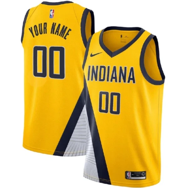 Indiana Pacers Košarkaški dres Statement Edition Swingman Prilagođeno Žuta