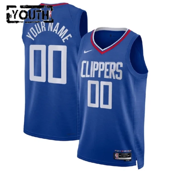 Los Angeles Clippers Košarkaški dres Djeca Icon Edition Swingman Prilagođeno Plava