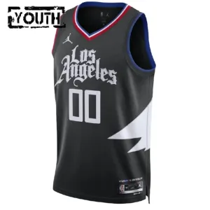 Los Angeles Clippers Košarkaški dres Djeca Statement Edition Swingman Prilagođeno Crna