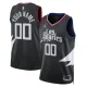 Los Angeles Clippers Košarkaški dres Statement Edition Swingman Prilagođeno Crna