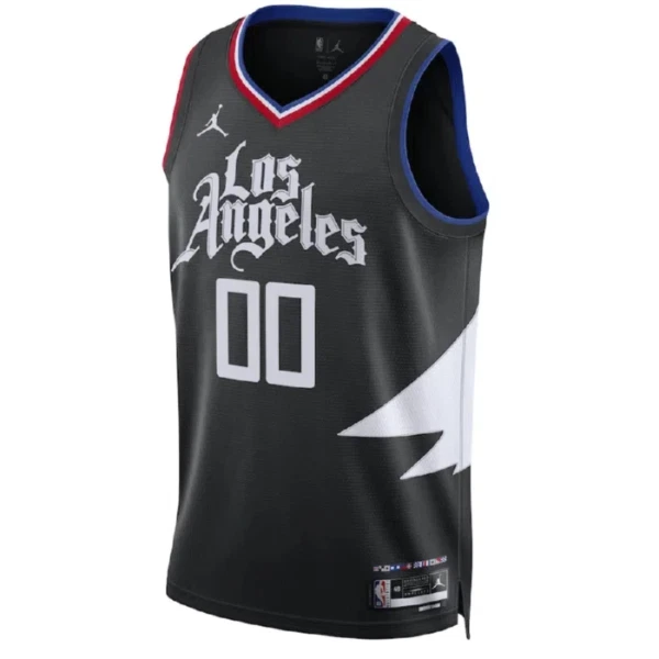 Los Angeles Clippers Košarkaški dres Statement Edition Swingman Prilagođeno Crna