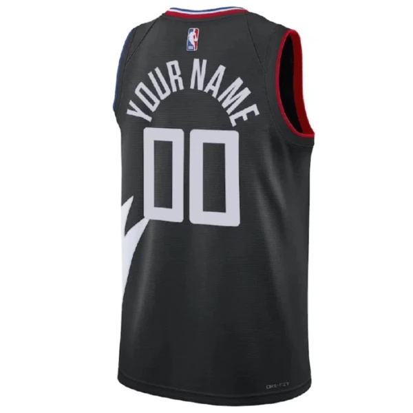 Los Angeles Clippers Košarkaški dres Statement Edition Swingman Prilagođeno Crna