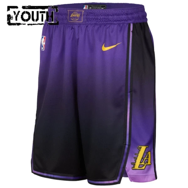 Los Angeles Lakers Košarkaške hlačice Djeca City Edition 2024/25 Swingman