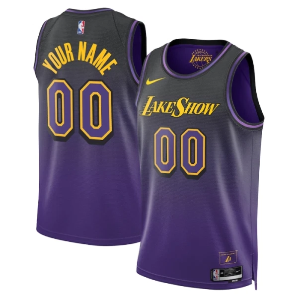 Los Angeles Lakers Košarkaški dres City Edition 2024/25 Swingman Prilagođeno Ljubičasta