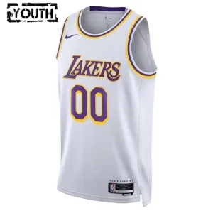 Los Angeles Lakers Košarkaški dres Djeca Icon Edition Swingman Prilagođeno Bijela