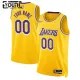 Los Angeles Lakers Košarkaški dres Djeca Icon Edition Swingman Prilagođeno Žuta