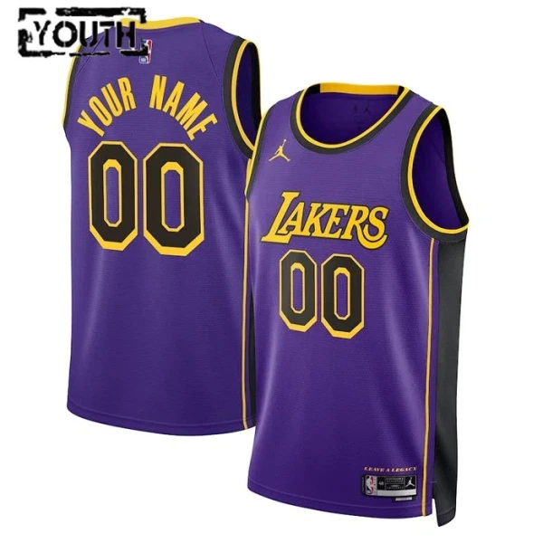 Los Angeles Lakers Košarkaški dres Djeca Statement Edition Swingman Prilagođeno Plava
