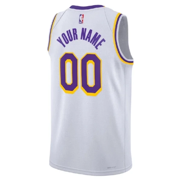 Los Angeles Lakers Košarkaški dres Icon Edition Swingman Prilagođeno Bijela