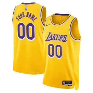 Los Angeles Lakers Košarkaški dres Icon Edition Swingman Prilagođeno Žuta