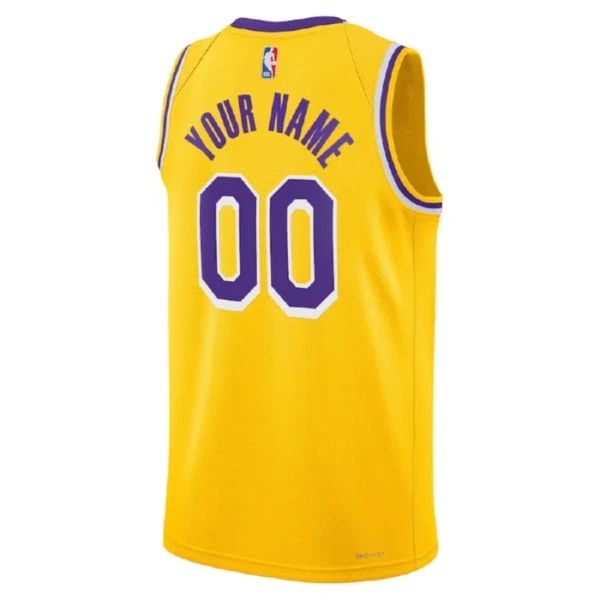 Los Angeles Lakers Košarkaški dres Icon Edition Swingman Prilagođeno Žuta