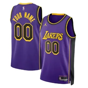 Los Angeles Lakers Košarkaški dres Statement Edition Swingman Prilagođeno Plava