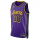 Los Angeles Lakers Košarkaški dres Statement Edition Swingman Prilagođeno Plava
