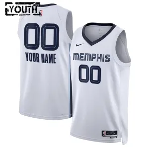 Memphis Grizzlies Košarkaški dres Djeca Association Edition Swingman Prilagođeno Bijela