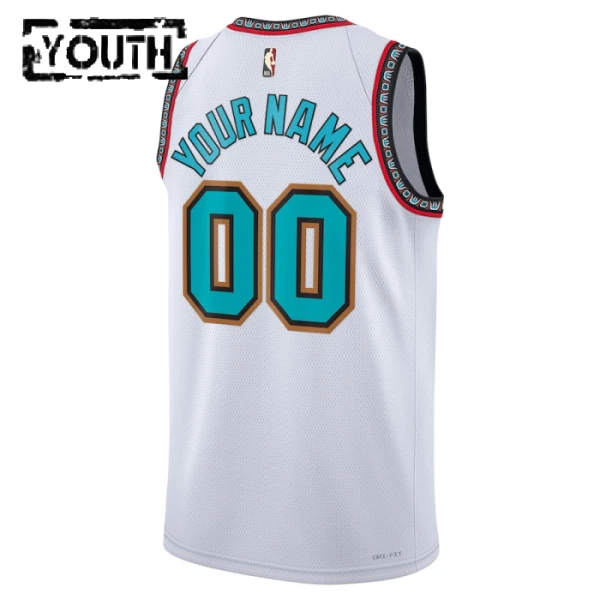 Memphis Grizzlies Košarkaški dres Djeca Classic Edition 2024/25 Swingman Prilagođeno Bijela