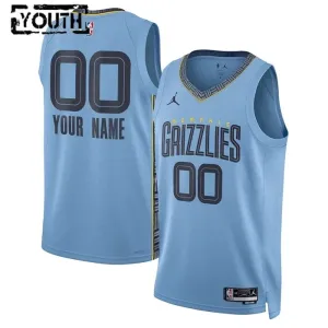Memphis Grizzlies Košarkaški dres Djeca Statement Edition Swingman Prilagođeno Plava