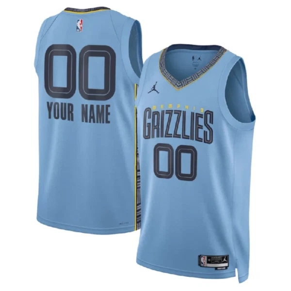 Memphis Grizzlies Košarkaški dres Statement Edition Swingman Prilagođeno Plava