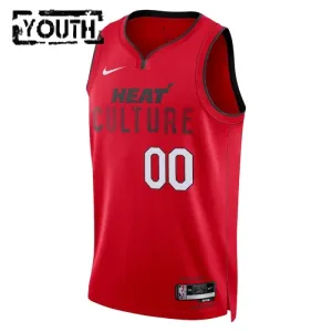 Miami Heat Košarkaški dres Djeca City Edition 2024/25 Swingman Prilagođeno Crvena