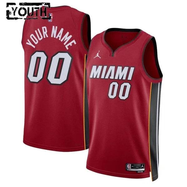 Miami Heat Košarkaški dres Djeca Statement Edition Swingman Prilagođeno Crvena