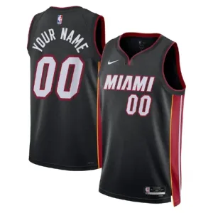 Miami Heat Košarkaški dres Icon Edition Swingman Prilagođeno Crna