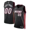 Miami Heat Košarkaški dres Icon Edition Swingman Prilagođeno Crna