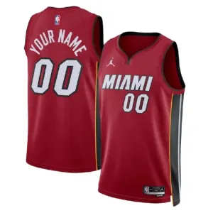 Miami Heat Košarkaški dres Statement Edition Swingman Prilagođeno Crvena