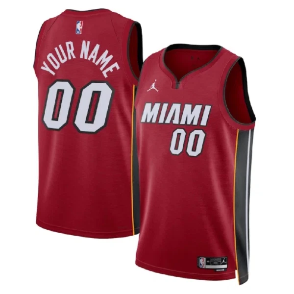 Miami Heat Košarkaški dres Statement Edition Swingman Prilagođeno Crvena