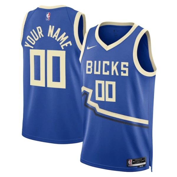 Milwaukee Bucks Košarkaški dres City Edition 2024/25 Swingman Prilagođeno Plava Milwaukee Bucks Košarkaški dres City Edition 2024/25 Swingman Prilagođeno Plava