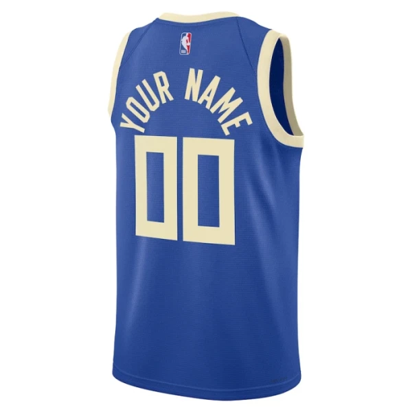 Milwaukee Bucks Košarkaški dres City Edition 2024/25 Swingman Prilagođeno Plava