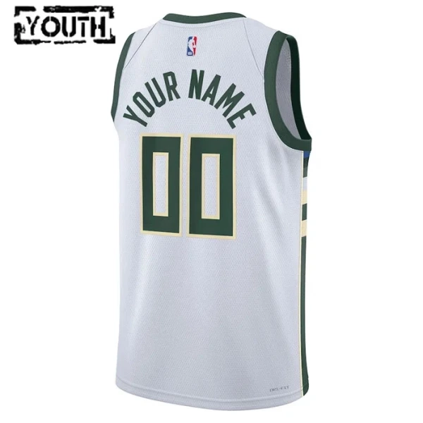 Milwaukee Bucks Košarkaški dres Djeca Association Edition Swingman Prilagođeno Bijela