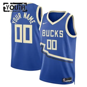 Milwaukee Bucks Košarkaški dres Djeca City Edition 2024/25 Swingman Prilagođeno Plava