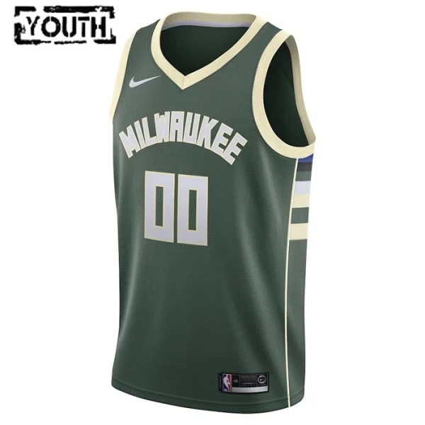 Zelena Milwaukee Bucks Košarkaški dres Djeca Icon Edition Swingman Prilagođeno