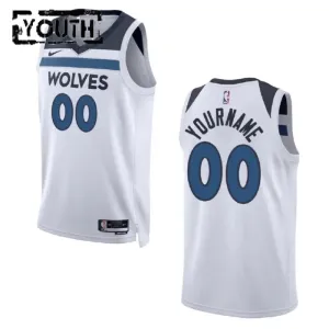 Minnesota Timberwolves Košarkaški dres Djeca Association Edition Swingman Prilagođeno Bijela