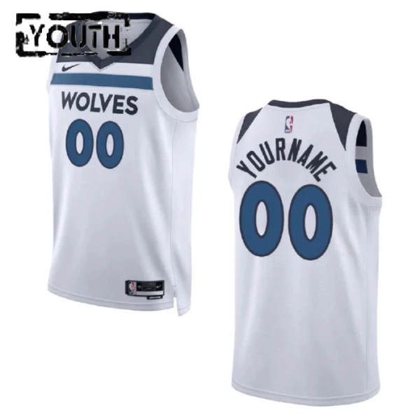 Minnesota Timberwolves Košarkaški dres Djeca Association Edition Swingman Prilagođeno Bijela